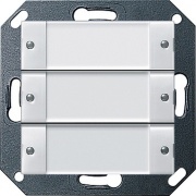 Дополнительная 3-клавишная секция вызова квартирных станций Gira System 55 прозрачно-белый