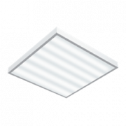 Светодиодный светильник "ВАРТОН" офисный накладной 595*595*50мм 54 ВТ 6500К с функцией аварийного освещения