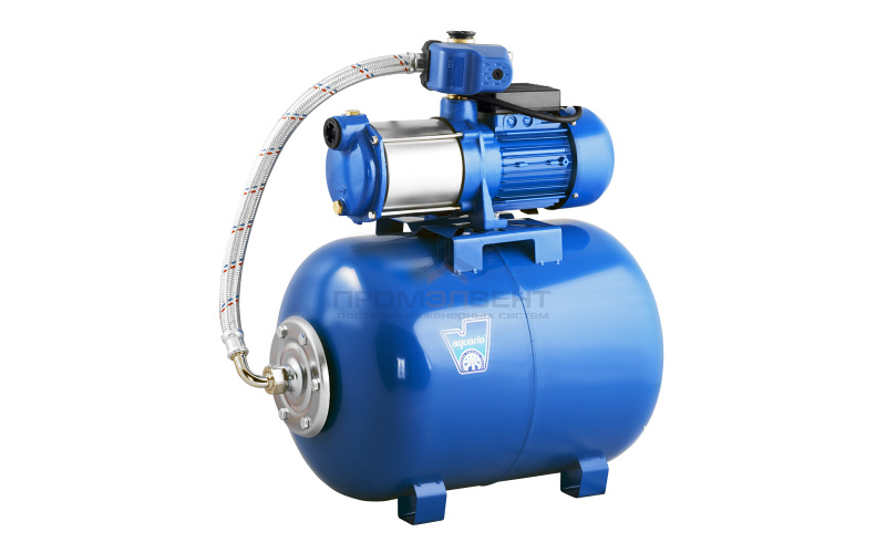 Насосная станция Aquario AUTO AMH-100-6S - 1,1 кВт (24л, однофазный, Hmax 45 м, Qmax 100 л/мин)