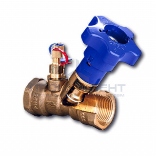 Клапан балансировочный Zetkama 221H - 1/2" (ВР/ВР, PN25, Tmax 120°C, Kv 1,60 м³/ч)