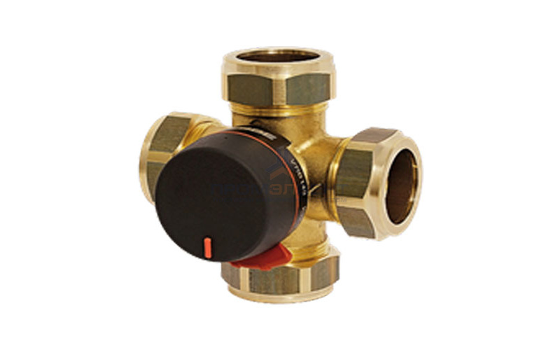 Клапан смесительный четырехходовой ESBE VRB143 - 22 мм (коспрессионный, PN10, Tmax 110°C, KVS 6,3)