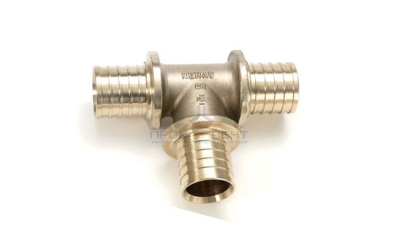 Тройник REHAU - 32 (латунь, для труб из сшитого полиэтилена RAUTHERM S)