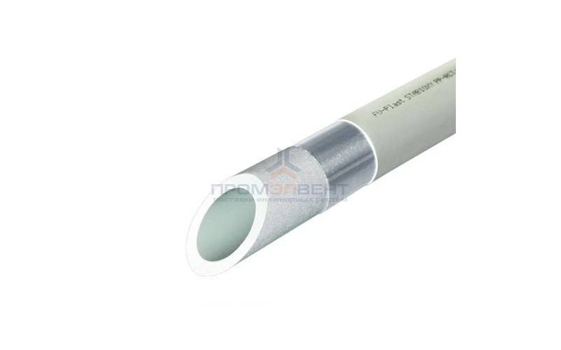 Труба полипропиленовая FV-Plast STABIOXY - 40 x 4,5 (PP-RCT/Al/P-RCT, PN10, штанга 4м, цвет серый)
