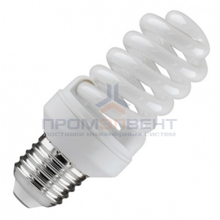 Лампа энергосберегающая ESL QL7 15W 4200K E27 спираль d46x98 белая