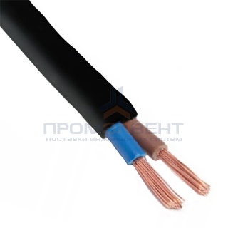 Провод осветительный ШВВП 2х0,75 ГОСТ черный (Севкабель)