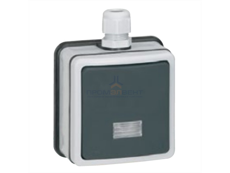 Кнопочный выключатель с подсветкой IP66 Legrand Plexo без лампы