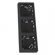 Рамка 3 поста вертикальный 75х217 мм Simon 73 Loft, графит