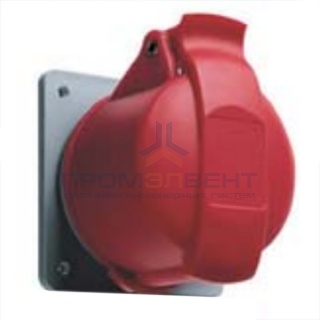 Розетка встраиваемая прямая ABB 432 RU6 IP44 32A 3P+N+E