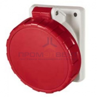 Розетка скрытой установки с наклоном DKC Quadro IP67 63A 3P+E 400V