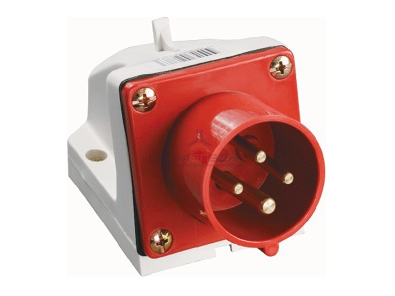 Вилка 524 стационарная 3Р+РЕ 32А 380В IP44 ИЭК