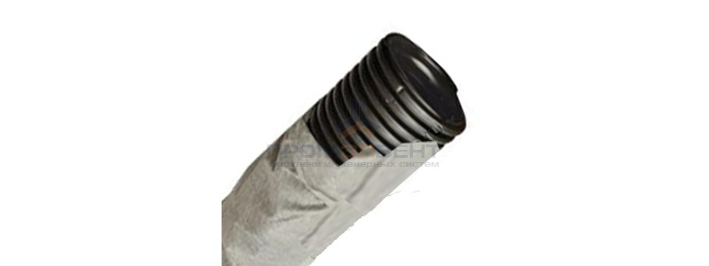 Труба жест. двустен. д200мм,цв.черн.