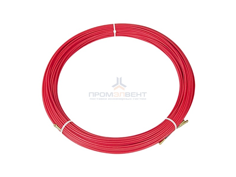 Кабельная протяжка стеклопруток d3,5мм, 70м красная, (мини УЗК в бухте)