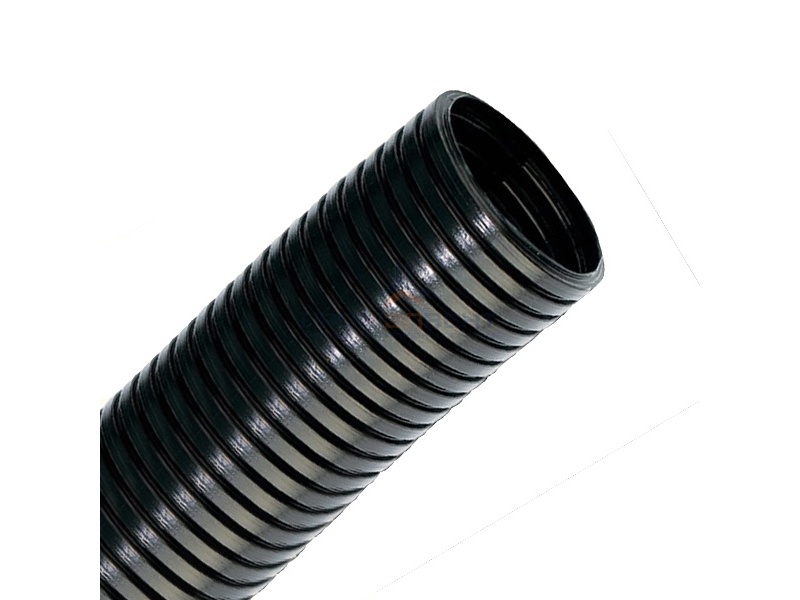 Труба гофрированная DKC DN7мм, ПВ-2, Dвн 6,3 мм, Dнар 10,0 мм, полиамид 6, цвет чёрный [бухта 50м]
