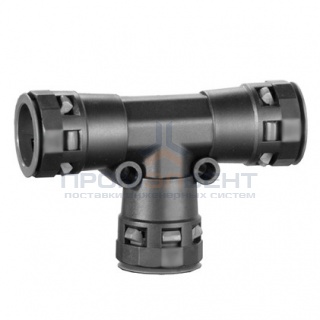 Тройник DN 12/12/12 мм, полиамид, цвет чёрный DKC