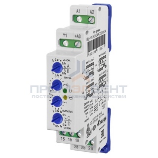 Реле времени циклическое РВЦ-Р-15 1с. - 10ч ACDC24В/AC230В УХЛ4 на DIN-рейку