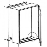 Комплект крепления шкафов CE/RAM box к столбу (ширина шкафа - 800 мм)