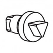 Пластиковый ключ/ручка треугольного профиля 8мм