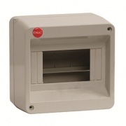 Щиток настен. без дверцы   8мод., IP40, серый, с усил. клеммн.блоком в компл. 1х87308