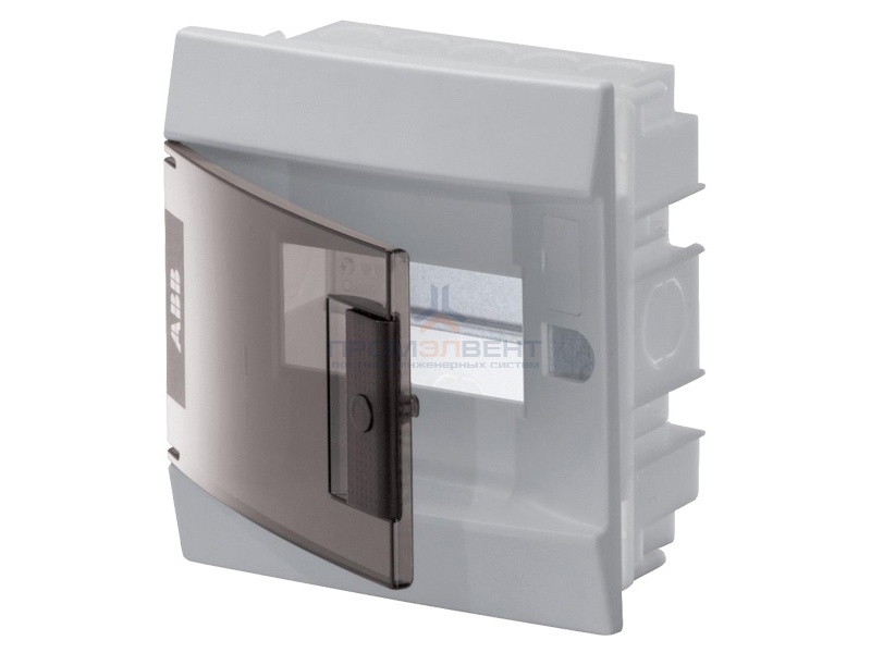 Бокс в нишу ABB Mistral41 4М прозрачная дверь c клеммным блоком