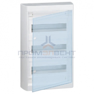 Щит Legrand Nedbox накладной на 36 (+3) модулей с шинами N+PE с прозрачной дверью