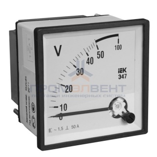 Вольтметр Э47 100В кл. точн. 1,5 72х72мм